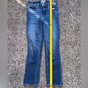 PAIGE Dark Blue Straight Leg Women's Jeans